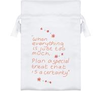 Azeeda 15cm 'When Everything Is Just Too Much ' Satin Drawstring Bag/Pouch (SB00132765)
