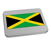 Azeeda 170mm 'Jamaica Flag' Metal Hinged Tin/Storage Box (TT00103878)