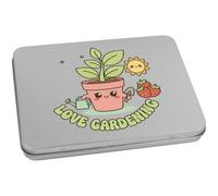 Azeeda 170mm 'Love Gardening' Metal Hinged Tin/Storage Box (TT00305033)
