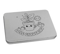 Azeeda 170mm 'Love Gardening' Metal Hinged Tin/Storage Box (TT00305039)