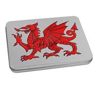 Azeeda 170mm 'Welsh Dragon' Metal Hinged Tin/Storage Box (TT00102560)