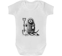 Azeeda 18-24 Month 'Mole Digging With Shovel' Baby Grow/Bodysuit (GR00154138)
