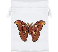 Azeeda 18cm 'Atlas Moth' Satin Drawstring Bag/Pouch (SB00136462)