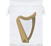 Azeeda 18cm 'Celtic Harp' Satin Drawstring Bag/Pouch (SB00149658)