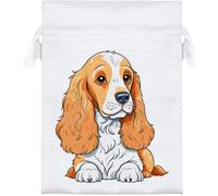 Azeeda 18cm 'Cocker Spaniel' Satin Drawstring Bag/Pouch (SB00143542)