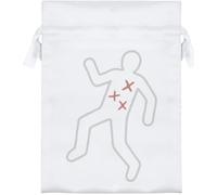 Azeeda 18cm 'Crime Scene Outline' Satin Drawstring Bag/Pouch (SB00133678)