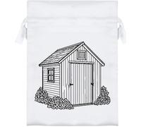Azeeda 18cm 'Garden Shed' Satin Drawstring Bag/Pouch (SB00144470)