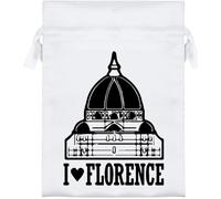 Azeeda 18cm 'I Love Florence City' Satin Drawstring Bag/Pouch (SB00134598)