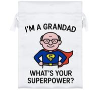 Azeeda 18cm 'I'm a Grandad What's Your Superpower' Satin Drawstring Bag/Pouch (SB00122586)