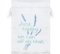 Azeeda 18cm 'Just Today We Can All Do That' Satin Drawstring Bag/Pouch (SB00132494)