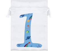 Azeeda 18cm 'Number One Starry Skies' Satin Drawstring Bag (SB00162849)