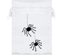 Azeeda 18cm 'Spiders On The Prowl' Satin Drawstring Bag/Pouch (SB00157937)
