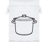 Azeeda 18cm 'Stock Pot' Satin Drawstring Bag/Pouch (SB00145990)