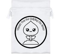 Azeeda 18cm 'Thank You For Helping Me Grow' Satin Drawstring Bag/Pouch (SB00136550)