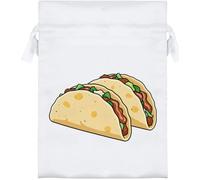 Azeeda 18cm 'Two Tacos' Satin Drawstring Bag/Pouch (SB00146274)