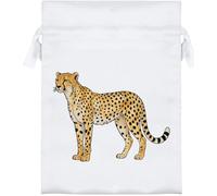 Azeeda 18cm 'Wild Cheetah' Satin Drawstring Bag/Pouch (SB00139574)