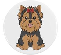 Azeeda 2 x 38mm 'Adorable Yorkshire Terrier' Small Button Pin Badges (BB00161985)