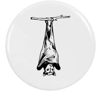 Azeeda 2 x 38mm 'Bat Hanging Upside Down' Small Button Pin Badges (BB00160654)