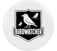 Azeeda 2 x 38mm 'Bird Watcher Emblem' Small Button Pin Badges (BB00147993)