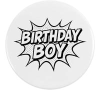 Azeeda 2 x 38mm 'Birthday Boy' Small Button Pin Badges (BB00167167)