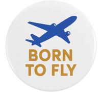 Azeeda 2 x 38mm 'Born To Fly' Small Button Pin Badges (BB00148587)