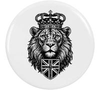 Azeeda 2 x 38mm 'British King Lion ' Small Button Pin Badges (BB00171699)
