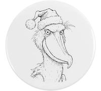 Azeeda 2 x 38mm 'Christmas Shoebill Stork' Small Button Pin Badges (BB00171984)