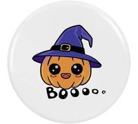 Azeeda 2 x 38mm 'Colorful Halloween Pumpkin In A Hat Kawaii ' Small Button Pin Badges (BB00153116)