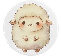 Azeeda 2 x 38mm 'Cute Little Sheep' Small Button Pin Badges (BB00157091)
