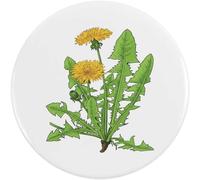 Azeeda 2 x 38mm 'Dandelion Plant With Yellow Flowers' Small Button Pin Badges (BB00165990)