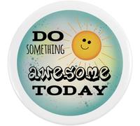 Azeeda 2 x 38mm 'Do Something Awesome Today' Small Button Pin Badges (BB00170122)