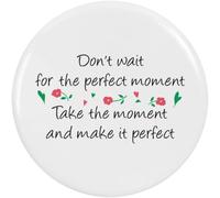 Azeeda 2 x 38mm 'Don't Wait For The Perfect Moment' Small Button Pin Badges (BB00173277)