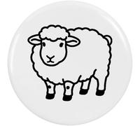 Azeeda 2 x 38mm 'Farmyard Sheep' Small Button Pin Badges (BB00162081)