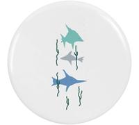 Azeeda 2 x 38mm 'Fish Amongst The Seaweed ' Small Button Pin Badges (BB00161266)