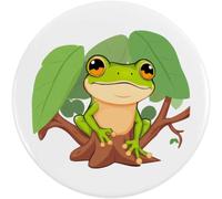 Azeeda 2 x 38mm 'Frog in Tree' Small Button Pin Badges (BB00165828)