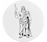 Azeeda 2 x 38mm 'Gr od Zeus' Small Button Pin Badges (BB00165340)