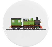 Azeeda 2 x 38mm 'Green Steam Train' Small Button Pin Badges (BB00161628)