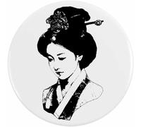 Azeeda 2 x 38mm 'Japanese Geisha Portrait' Small Button Pin Badges (BB00167137)