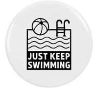 Azeeda 2 x 38mm 'Just Keep Swimming Pool' Small Button Pin Badges (BB00147881)
