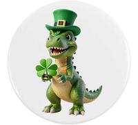 Azeeda 2 x 38mm 'Leprechaun Dino' Small Button Pin Badges (BB00165016)
