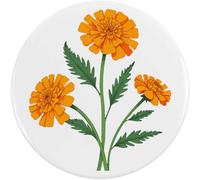 Azeeda 2 x 38mm 'Marigold Flowers' Small Button Pin Badges (BB00164116)