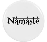 Azeeda 2 x 38mm 'Namaste Greeting Text' Small Button Pin Badges (BB00159067)