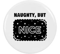 Azeeda 2 x 38mm 'Naughty But Nice' Small Button Pin Badges (BB00167107)