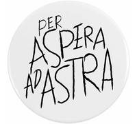 Azeeda 2 x 38mm 'Per Aspera ad Astra Motivational Text' Small Button Pin Badges (BB00155669)