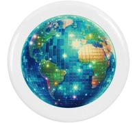 Azeeda 2 x 38mm 'Planet Earth Disco Ball' Small Button Pin Badges (BB00155648)