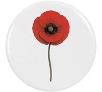 Azeeda 2 x 38mm 'Poppy Flower' Small Button Pin Badges (BB00150988)