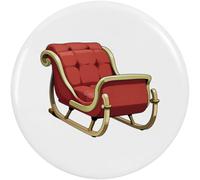 Azeeda 2 x 38mm 'Santa's Sleigh' Small Button Pin Badges (BB00167356)