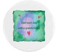 Azeeda 2 x 38mm 'Start Each Day With A Grateful Heart' Small Button Pin Badges (BB00154567)