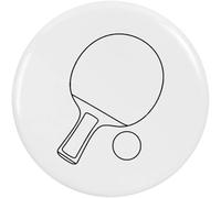 Azeeda 2 x 38mm 'Table Tennis Bat and Ball Outline' Small Button Pin Badges (BB00171714)