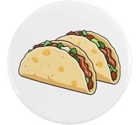 Azeeda 2 x 38mm 'Two Tacos' Small Button Pin Badges (BB00163483)